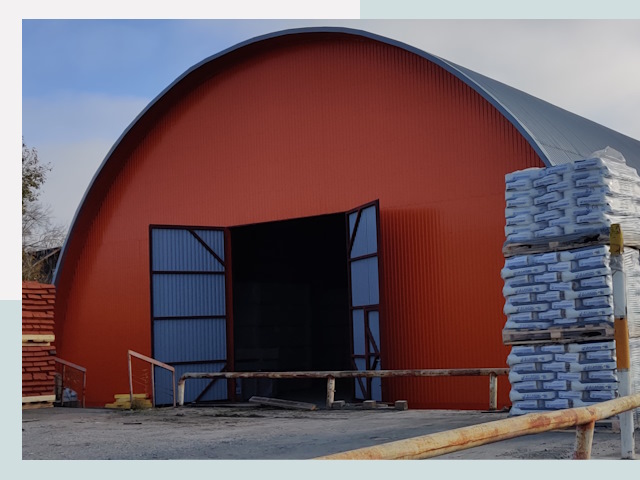 Полукруглые ангары по цене от 638 руб. в Санкт-Петербург