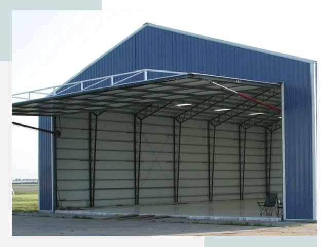 Прямо стенные ангары в Санкте-Петербурге