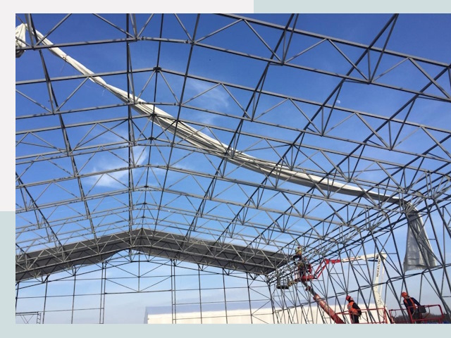 Шатровые ангары от 638 руб. в Санкте-Петербурге и Ленинградской области