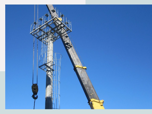 Монтаж осветительных мачт в Санкт-Петербург от 638 руб.