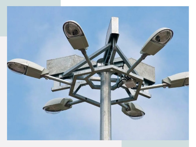 Монтаж осветительных мачт в Санкте-Петербурге