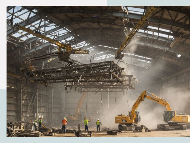 Демонтаж ангаров в Санкте-Петербурге от 638 руб. за м²