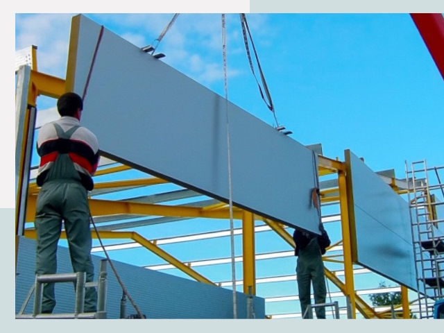 Монтаж сэндвич-панелей в Санкте-Петербурге от 638 руб.